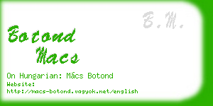 botond macs business card
